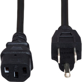 Hosa PWC-401.5 Power Cable 1.5 foot Power Cord IEC C13 to NEMA 5-15P 1.5 ft