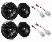 Charger l'image dans la galerie, JVC CS-J620 6.5" 300W Front/Rear Speaker + Harness Fit 07-18 Jeep Wrangler