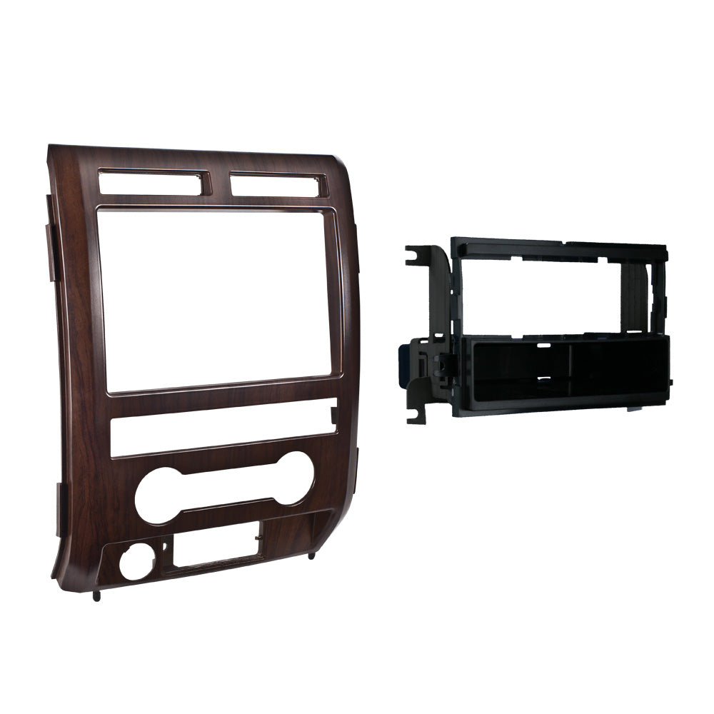 Metra 99-5822AS Single DIN Installation Ash Satin Dash Kit - Compatible Fits for Ford F-150 2009-2010