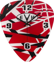 Charger l'image dans la galerie, EVH 0227281000 Pick Shape Clock, Red/White/Black Stripes