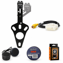 Load image into Gallery viewer, Alpine HCE-RCAM-WRA Rear View Camera Fit Jeep Wrangler 2007-2017 Factory Display + Accessory Bundle