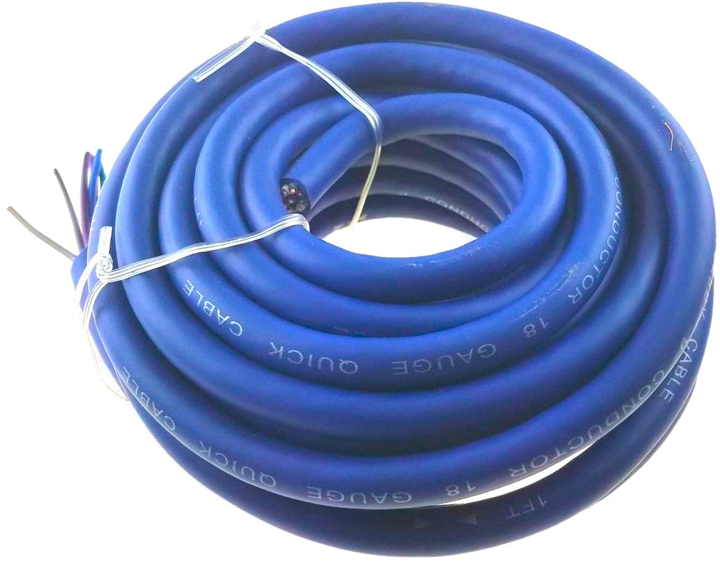 Metra 20ft 18 Gauge Multi 9 Conductor Blue Speed Hiding Speaker Trailer Wire Cables