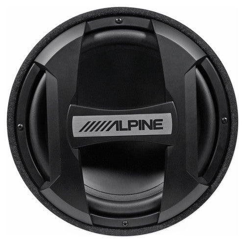 Alpine KTA-200M Mono Power Pack Amp, SWT-S10 10" Tube Subwoofer,  Bass Knob