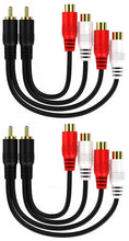 Charger l'image dans la galerie, 10 Absolute 2F1M RCA Interconnect Cable Wire Marine Car Amplifier Stereo Home Audio