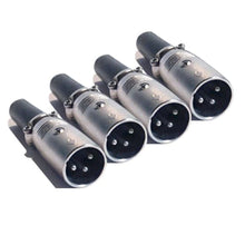 Load image into Gallery viewer, Mr. Dj XLRMH4 2 Pair XLR Male Head 3 Pin Connector Allows for Speaker Cables
