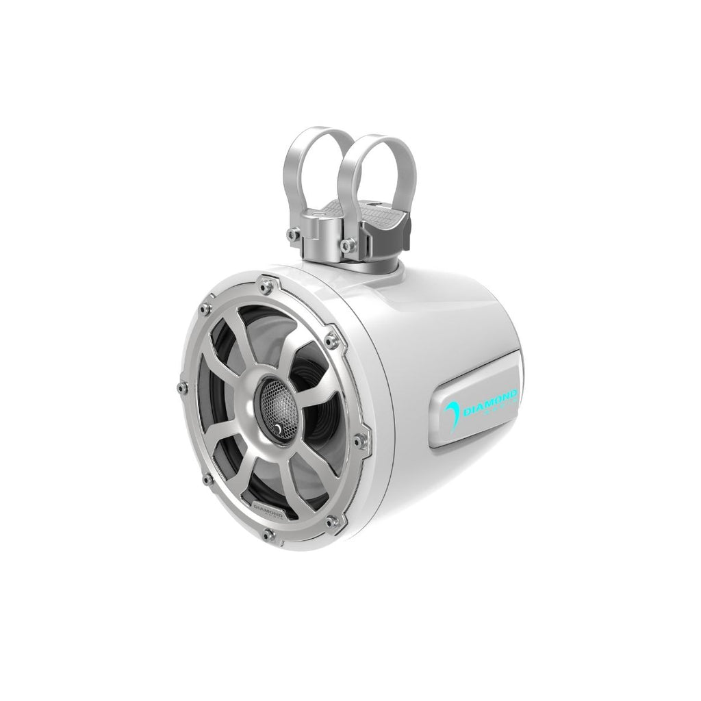 Diamond Audio POD65F4B 6.5" 2 Way Speaker Tower POD (White)
