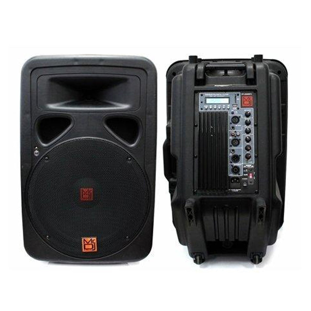 Mr. Dj PP3000BT 15-Inch 2500-Watt Max Power Speaker with Built-In LCD/MP3/USB/SD and Bluetooth Works with all DJ Equipment