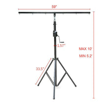 Load image into Gallery viewer, MR Truss TST200 Pro Audio &amp; Lighting Crank-Up Tripod Stand 12FT Adjustable Heavy-Duty Stand