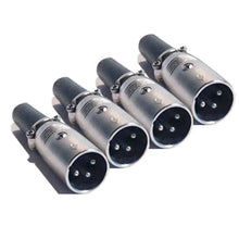 Load image into Gallery viewer, MR DJ XLRMH4 4 3-Pin XLR Male Connector Heads for Audio Microphone &amp; DMX Cable Applications