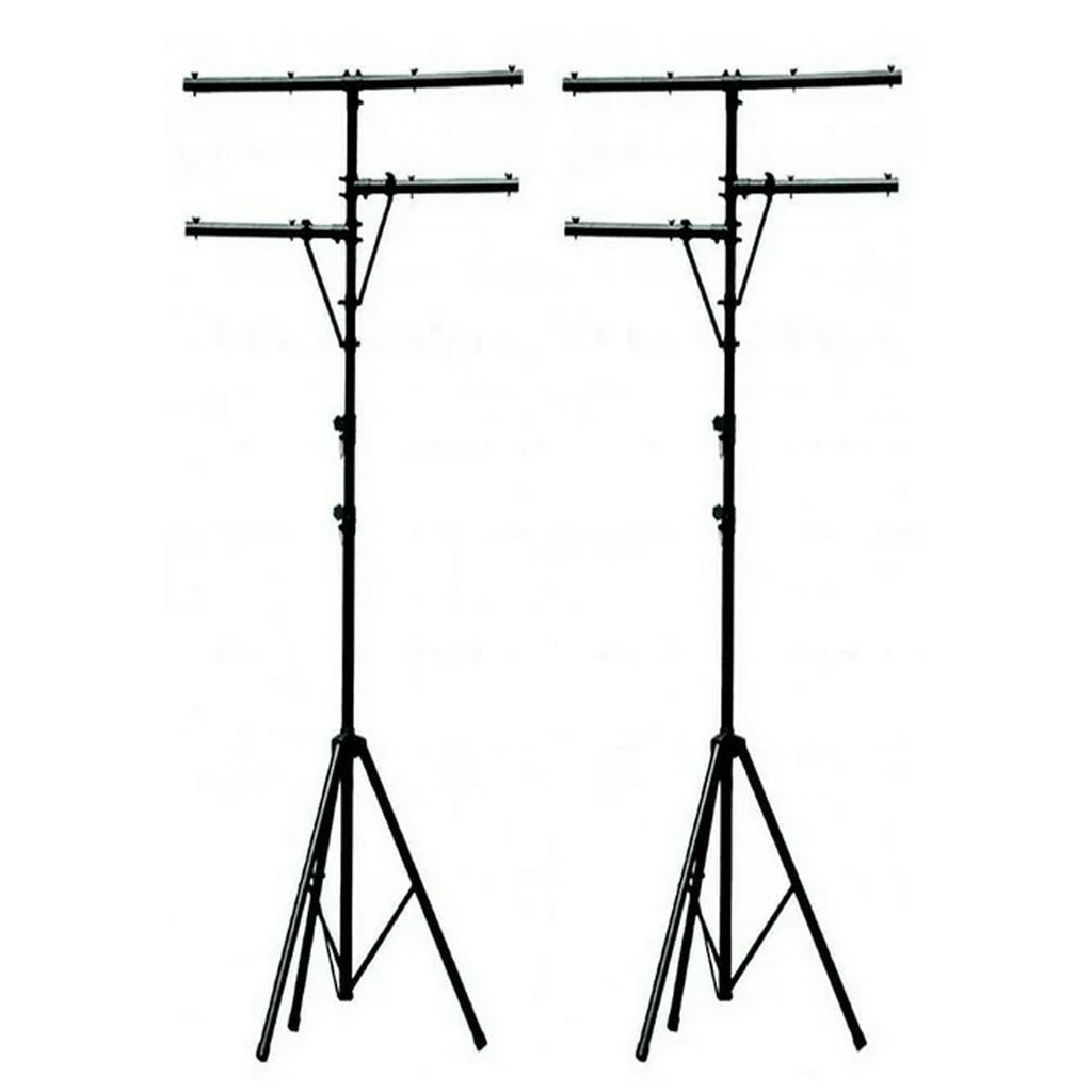 2 Pro Audio DJ Multi Arm 8 Bolt Lighting 12 Foot Tripod Light Stand Package