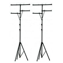 Charger l&#39;image dans la galerie, 2 Pro Audio DJ Multi Arm 8 Bolt Lighting 12 Foot Tripod Light Stand Package