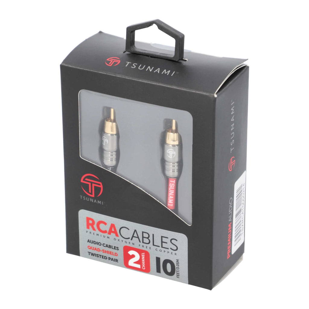 Tsunami TSX-RCA10 2 Channel 10 Ft RCA Cable