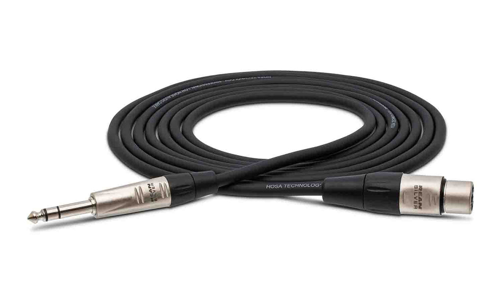 Hosa HXS-001.5, REAN XLR3F to 1/4" TRS Pro Balanced Interconnect - 1.5 Feet