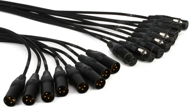 Mogami GOLD 8 XLR-XLR-05 8-channel XLR Male to XLR Female Snake Cable - 5 foot
