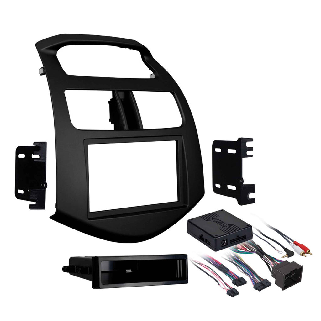 Metra 99-3309B DIN Stereo Installation Dash Kit - Compatible Fits for Chevrolet Spark 2013-2015