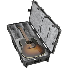 Load image into Gallery viewer, SKB	3i-4217-18 iSeries Waterproof Acoustic Guitar Case with Wheels - Black