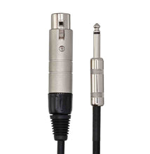 Charger l&#39;image dans la galerie, Hosa MIT-176, XLR Female to 1/4&quot; TS Male Impedance Transformer - 6 Inches