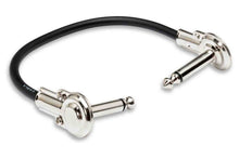 Charger l&#39;image dans la galerie, Hosa IRG-103 Guitar Patch Cable, Low-profile Right-angle to Same - 3 Feet