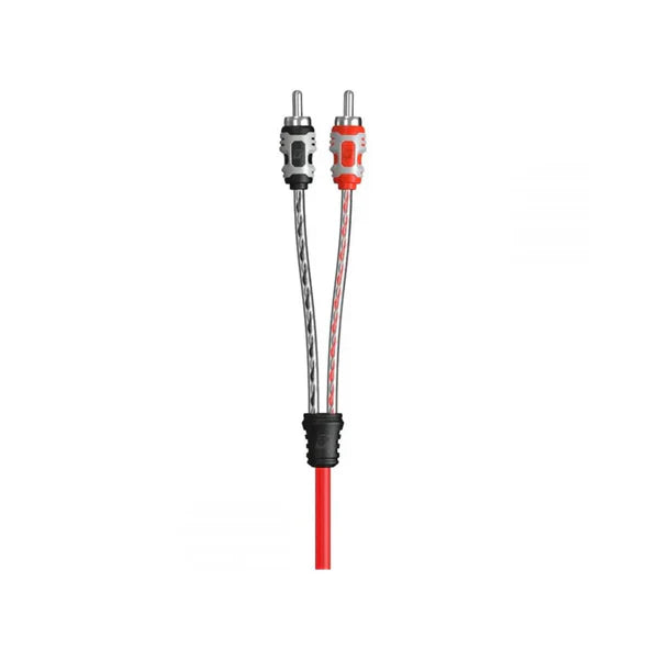 Cerwin Vega RV1 VEGA Series 2-Channel Dual Twisted RCA cable w/dual molded ends 1ft