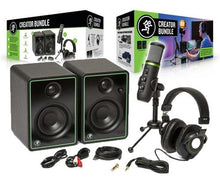 Charger l'image dans la galerie, Mackie Creator Bundle USB microphone, studio monitors, and headphones