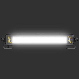 Hexcore STL10LB 10-Inch Straight LED Light Bar, Driving Beam with Amber & White Position Light