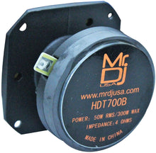 Charger l'image dans la galerie, 2 MR DJ HDT700B 3.5" Titanium Bullet High Compression Tweeter Car Van ATV UTV Marine Boat Motorcycle Motorsports Competition