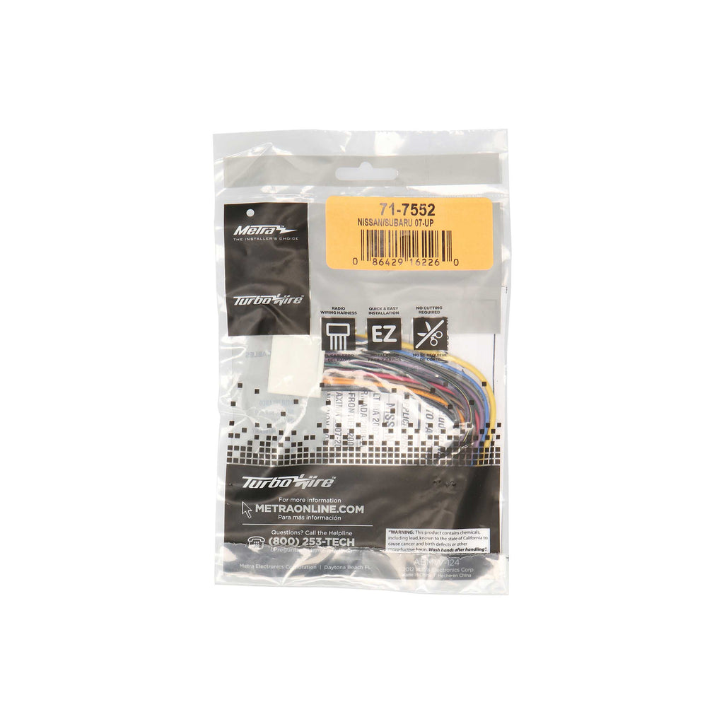 Metra 71-7552 OEM Harness Compatible Fits for Nissan 2007-Up Subaru 2008-Up