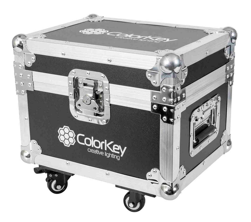 Colorkey CKU-7702 Cold Spark Machine Bundle 2 Dazzlers with Road Case - Black