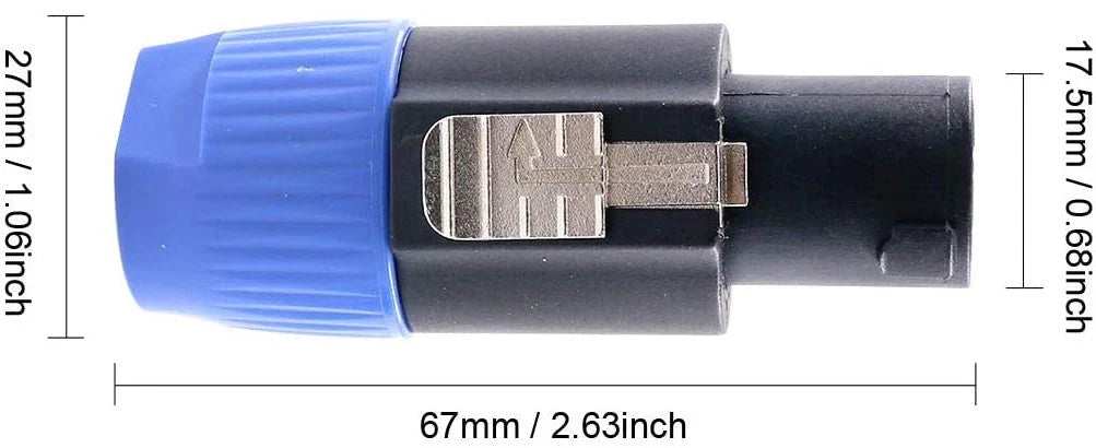 Mr. Dj USA SPMH10 10 pcs Speakon Male Head Connector Allows for Speaker Cables