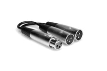 Load image into Gallery viewer, Hosa YXM-101.5 Y Cable, XLR3F to Dual XLR3M - 18 in