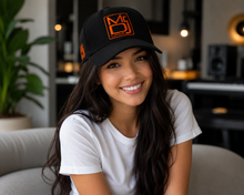 Load image into Gallery viewer, 2 MR DJ Adjustable Black Baseball Cap  100% Cotton Unstructured Low Profile Hat
