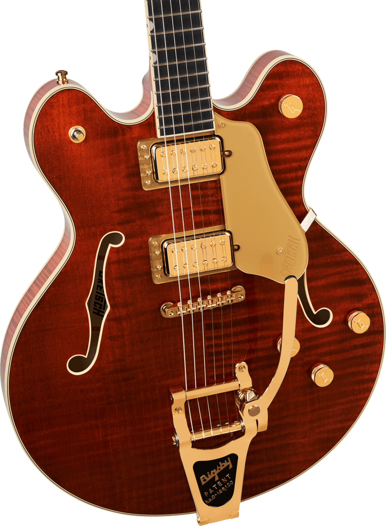 Gretsch 2400781878 Broadkaster LX Figured Semi-hollowbody Electric Guitar - Bourbon Stain