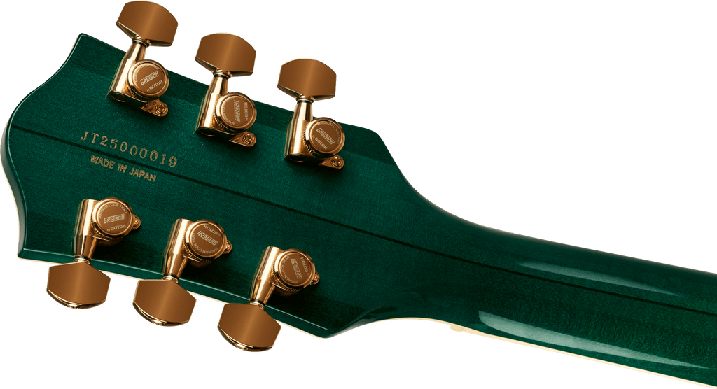 Gretsch 2401759837 Broadkaster Jr. LX Figured Semi-hollowbody Electric Guitar - Tropic Aura