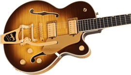 Gretsch 2401759885 Broadkaster Jr. LX Figured Semi-hollowbody Electric Guitar - Caramel Dawn