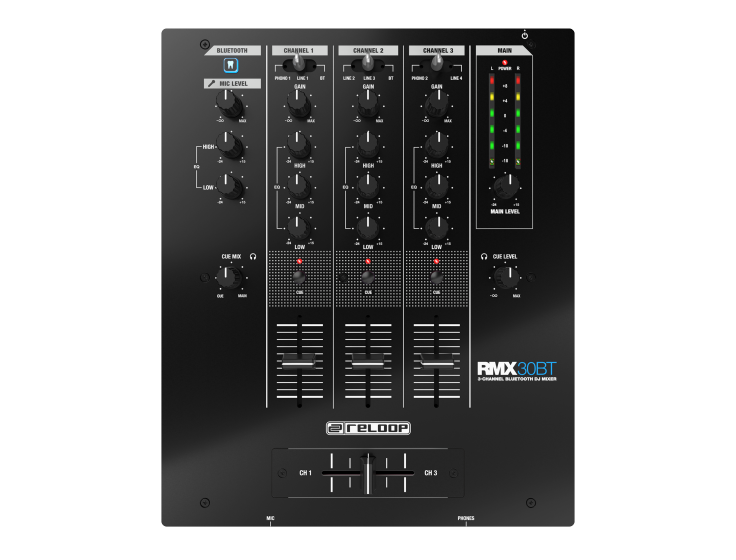 Reloop RMX-30-BT 3-channel Bluetooth DJ Mixer