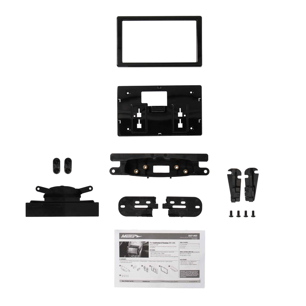 Metra 107-MI1 Double-DIN Car Stereo Dash Kit - Compatible Fits for Mini Countryman / Paceman 2011-2016