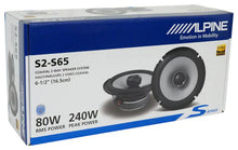 Load image into Gallery viewer, Alpine 6.5&quot; S2-S65C Component S2-S65 Coaxial &amp; S2-A36F 4 CH Amplifier &amp; KIT4