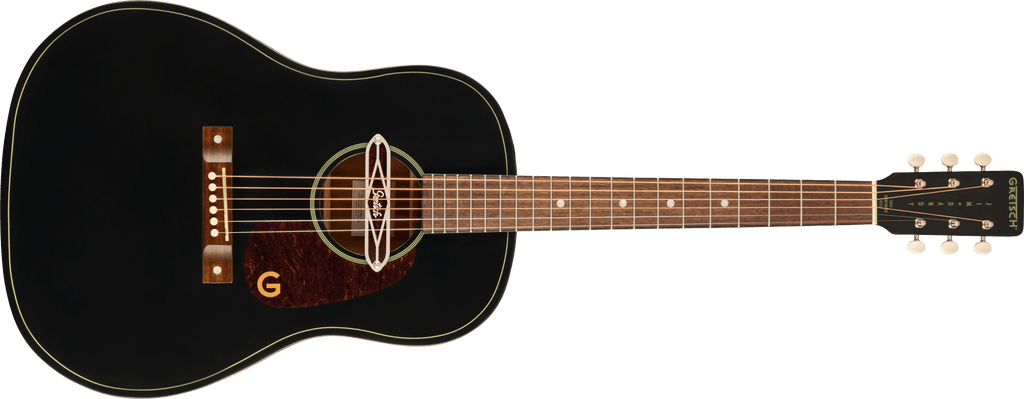 Gretsch Deltoluxe Dreadnought, Walnut Fingerboard, Tortoiseshell Pickguard, Black Top