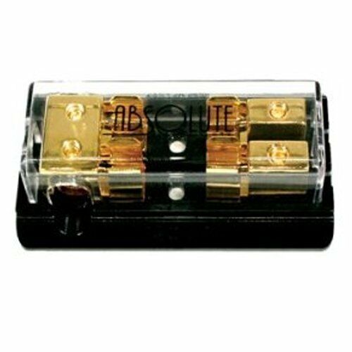 Absolute AGD22 Gold AGU Fuse Power or Ground 2 GANG Distribution Fuse Block