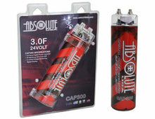 Charger l'image dans la galerie, ABSOLUTE CAP300R Capacitor<br/>3 Farad Red Power Car Capacitor for Energy Storage to Enhance Bass Demand From Audio System