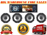 Absolute DMR-380BTAD DVD/CD/MP3/AM/FM Player & 2 Pairs Alpine SXE-1726S 6.5