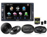 Absolute DD2200BT Double Din DVD, CD, MP3 Player W/ Pioneer TS-F1634R 6.5