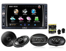Charger l'image dans la galerie, Absolute DD2200BT Double Din DVD, CD, MP3 Player W/ Pioneer TS-F1634R 6x5, TS-A6966R 6x9 &amp; TW600