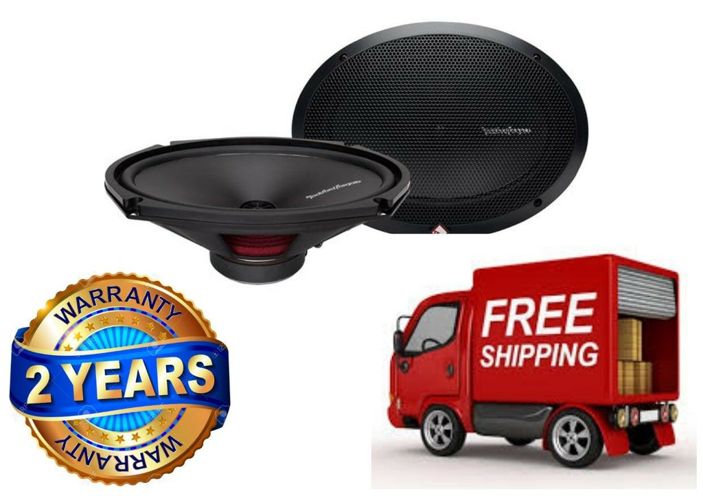 2 ROCKFORD FOSGATE R169X2 6" x 9" 2-WAY CAR AUDIO COAX COAXIAL SPEAKERS 130W