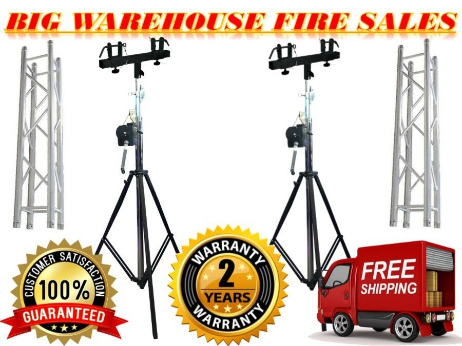 MR DJ Crank-up Portable 12' Lighting Truss Package