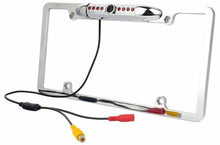 Load image into Gallery viewer, For Kenwood DDX392 Night Vision Color Rear View Camera Chrome License Plate Frame