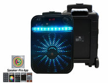 Load image into Gallery viewer, Pair of MR DJ AXL 10&quot; Bluetooth Portable Speaker Bluetooth Rechargeable Battery App Control