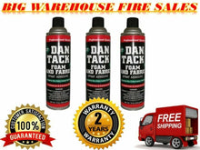 Load image into Gallery viewer, 3 Dan Tack 2012 professional quality foam &amp; fabric spray glue adhesive Can 12 oz