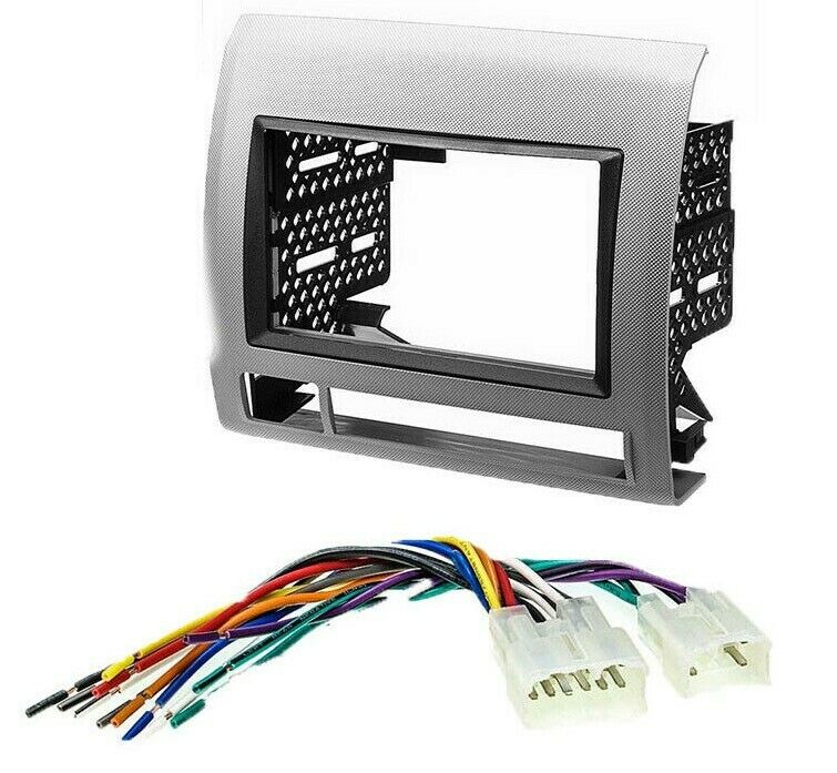 Car Radio Stereo Single Double DIN Dash Kit Harness for 2005-2011 Toyota Tacoma