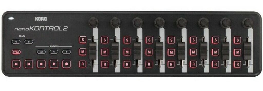 KORG nanoKONTROL2 USB Control Surface Black<br/>Slim-Line USB Midi Control Surface in Black (NANOKON2BK)